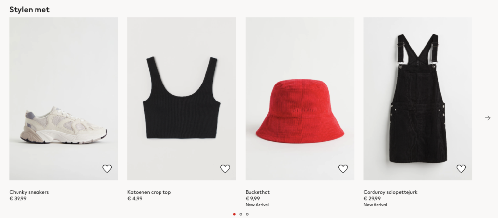 Aan de slag met conversie optimalisatie voor jouw webshop: 15 quick wins 10 Bijpassende producten Productpagina HM Joyca Kuijpers
