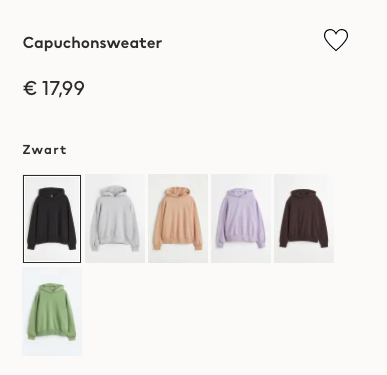 Aan de slag met conversie optimalisatie voor jouw webshop: 15 quick wins 8 Meerdere opties HM Joyca Kuijpers